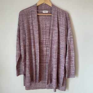 Lou & Grey Super Soft plain Purple Cardigan